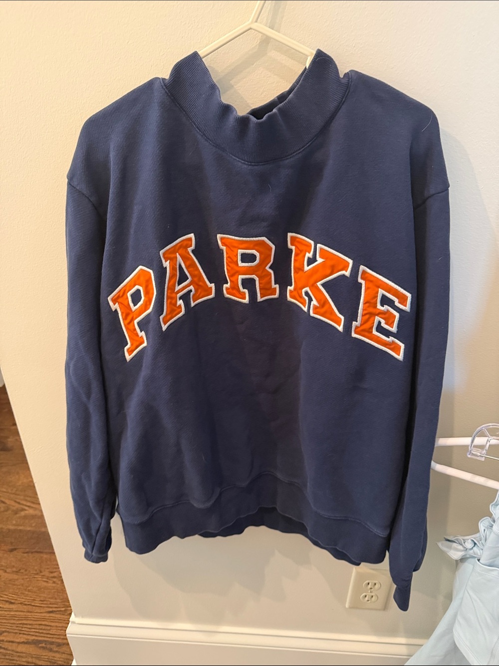 Parke Navy Mockneck L/XL GUC Auburn/Florida